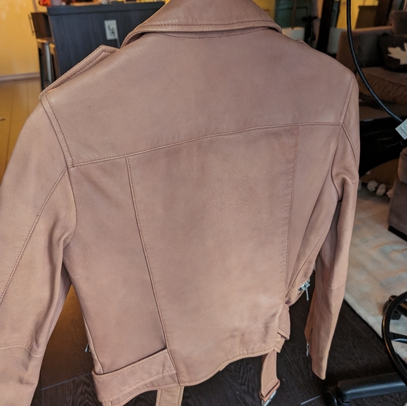 Women's leather Motorcycle Jacket - Picture 3 of 4